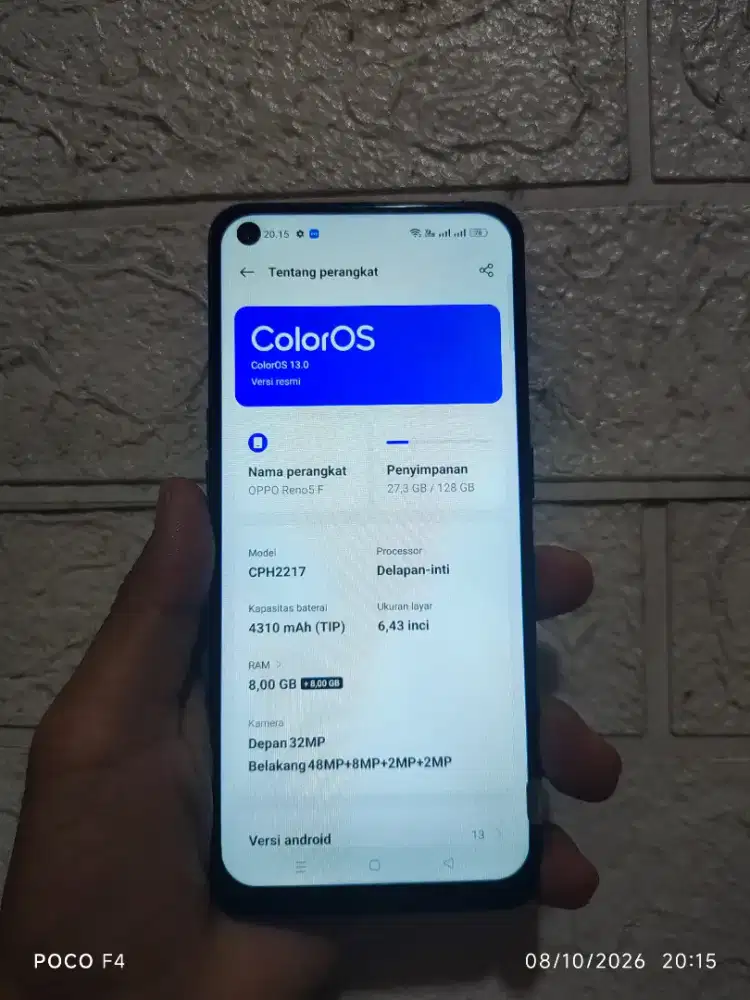 Oppo Reno 5F 8/128 4G