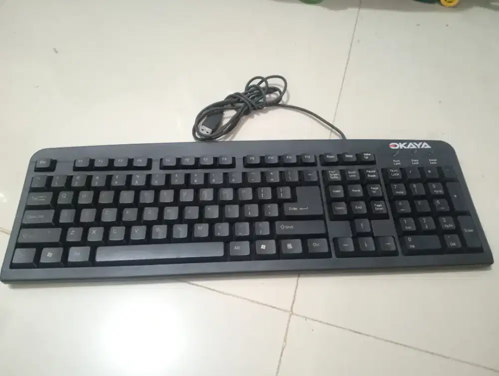 dijual keyboard komputer desktop usb brand okaya murah