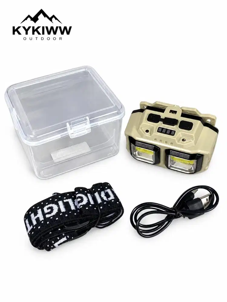 senter kepala led cob sensor gerak