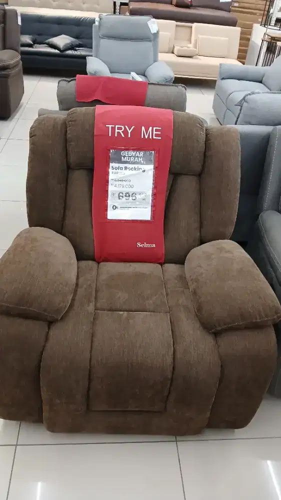 Sofa goyang satuan bisa cicilan by home kredit dp 0%