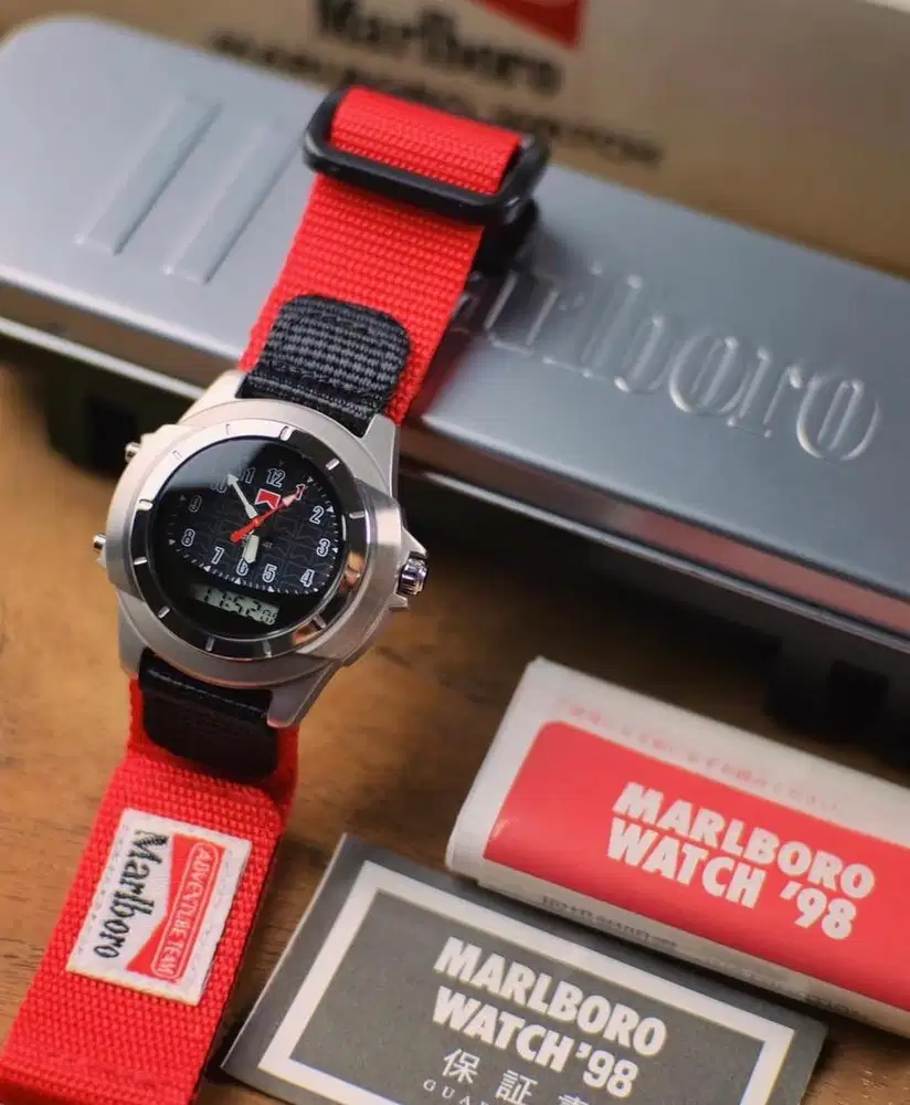 Jam Vintage Seiko X Marlboro Adventure Team 1998 Rare