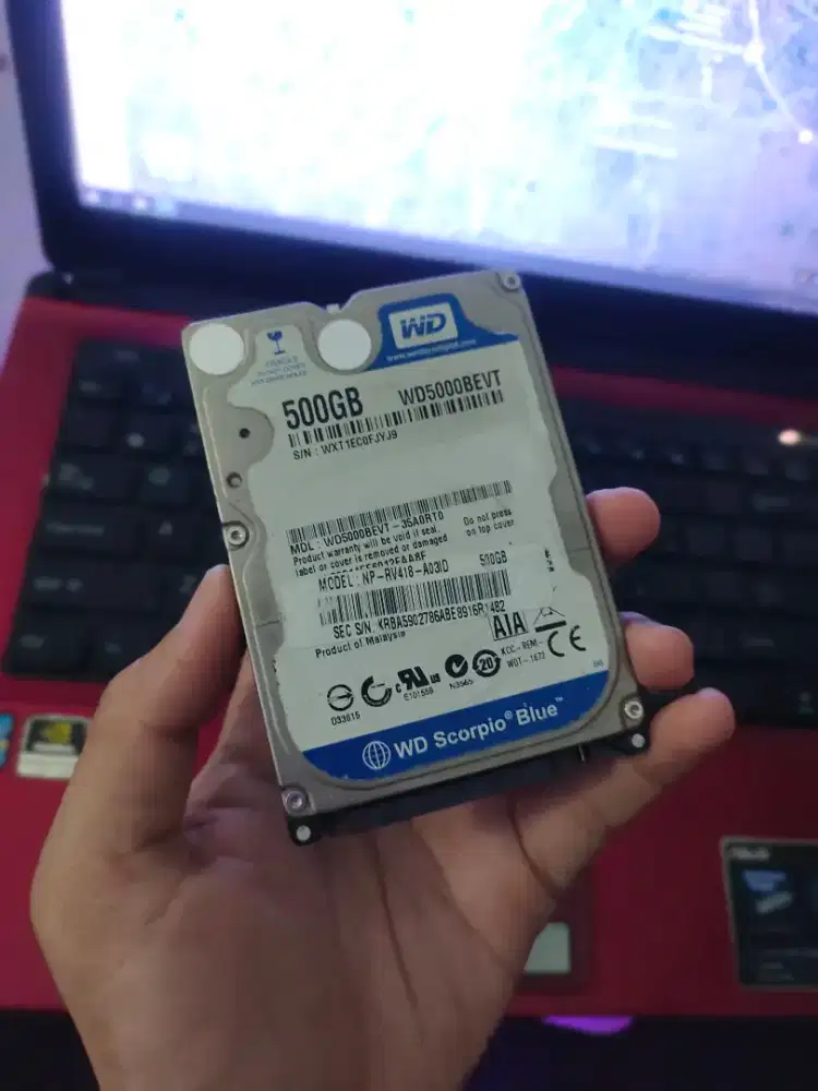 HDD Slim WD Blue 500 GB second non test / Gambling / anggap mati