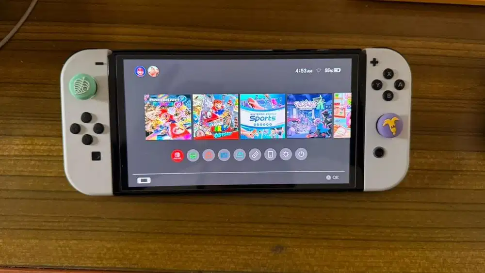 Nintendo Switch Oled Fullset 256gb full game (dual boot)
