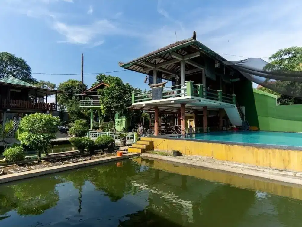 Villa Luas Ada Kolam Renang & Pancing di Bantarsari Bogor