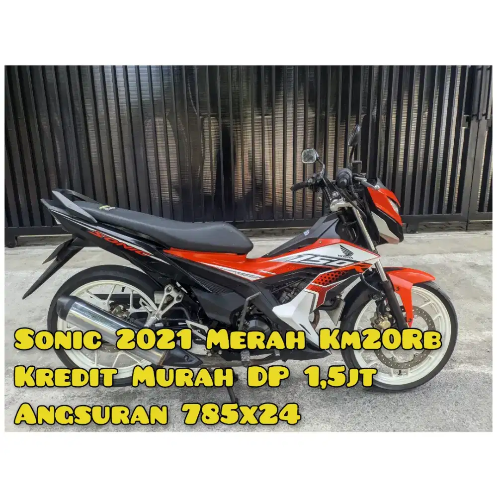 Sonic new 150cc 2021 Merah Km30rban