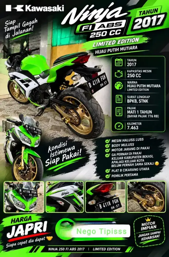 Ninja 250 FI ABS Limited Edition