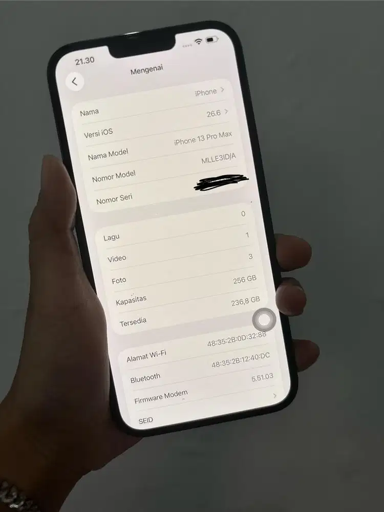 Iphone 13promax 256 resmi ex digimap.