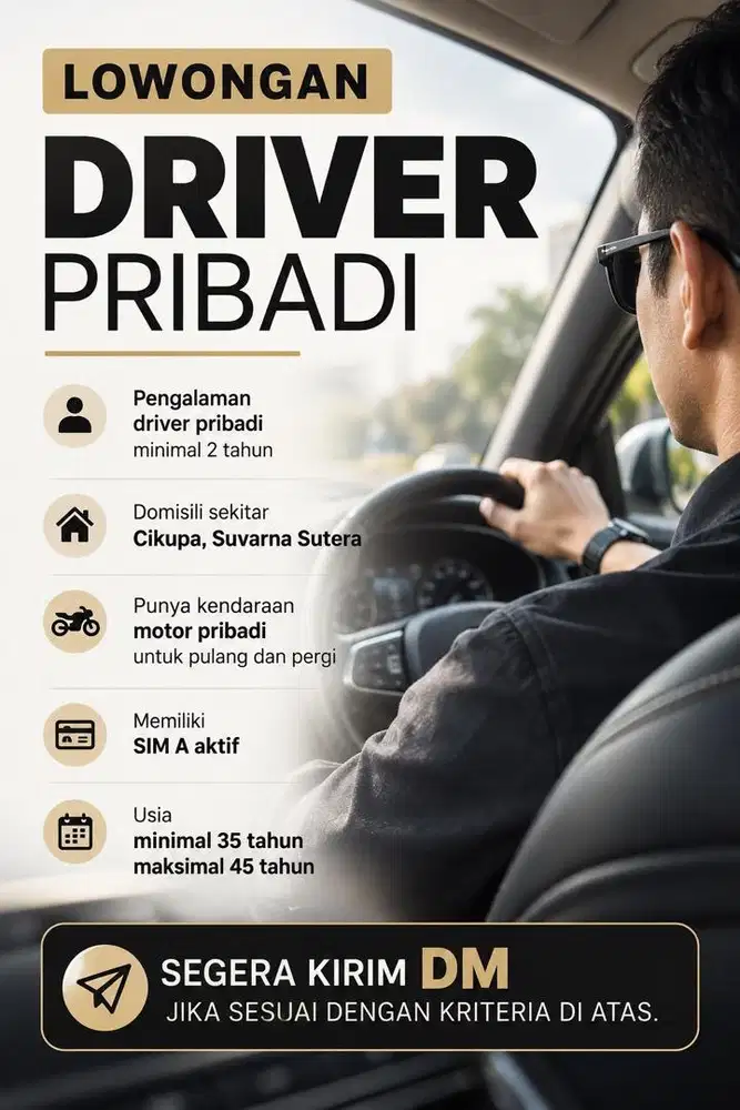 Dibutuhkan driver pribadi