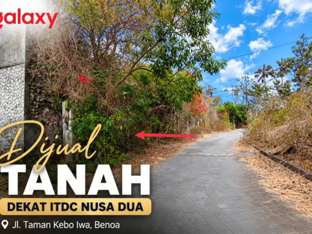 Tanah Kavling Strategis di Taman Kebo Iwa, Benoa Nusa Dua