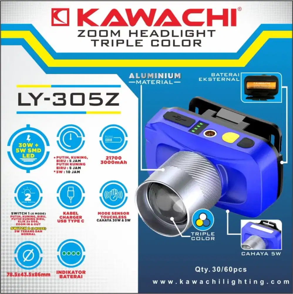 Senter Kepala Kawachi LY-305Z