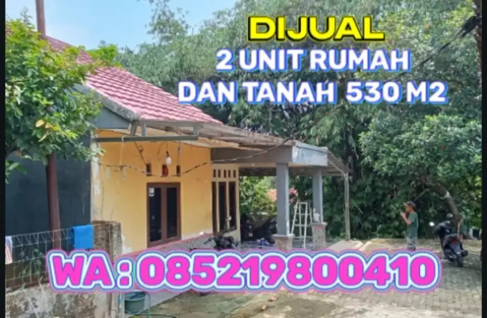 Jual Tanah bonus 2 Unit Rumah