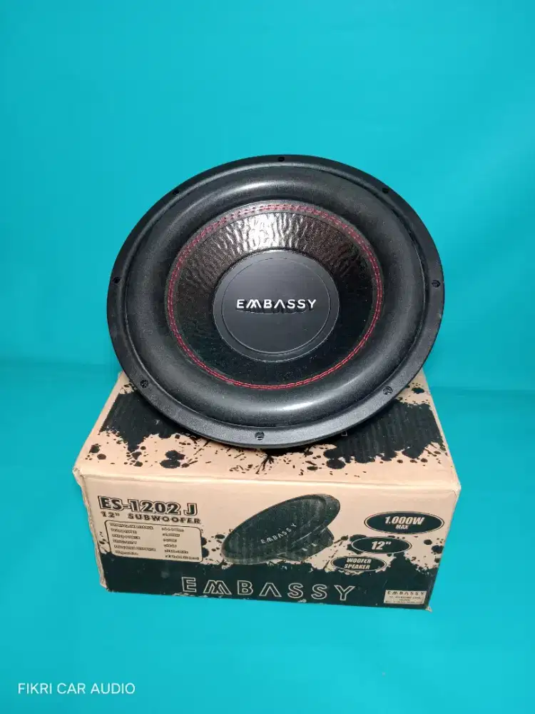 Subwoofer EMBASSY seri EM-1202J 1000Watt 12inch DoubleCoil Audio Mobil