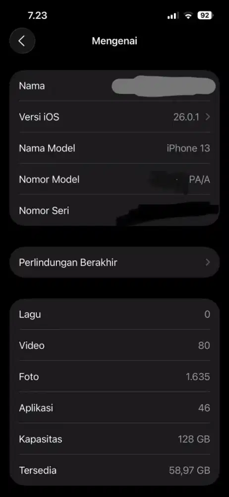 Hp IP 13 basic warna putih (IBOX)