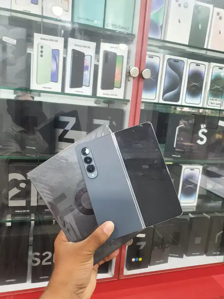 Samsung Z fold 4 12/512gb blue mlus lengkap