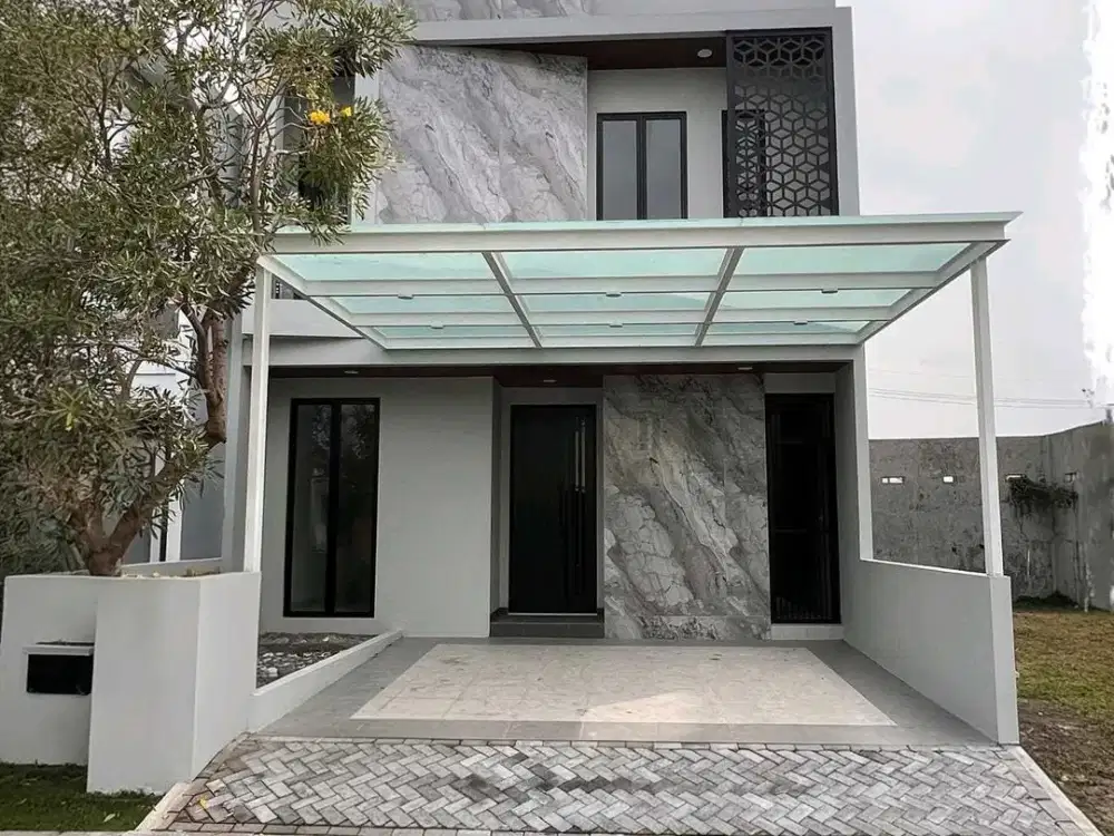 Dijual Rumah Baru Gress Dian Istana Wiyung Cluster Mocca Vbarna LT129m 4Kamar Dekat Pakuwon Mall Surabaya Barat