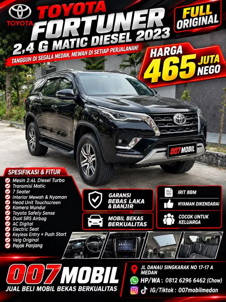Toyota Fortuner 2,4 G Matic Diesel 2023 | 2022 | 2021 , VRZ , Pajero