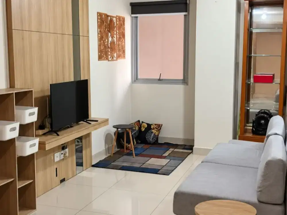 Disewakan Apartemen LRT City Jatibening 2BR Furnish Terkoneksi Stasiun LRT