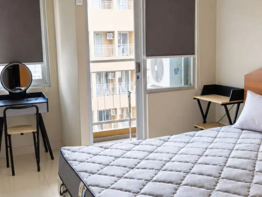 Disewakan Bulanan Murah Apartemen LRT City Jatibening 2BR Furnish Terkoneksi Stasiun LRT