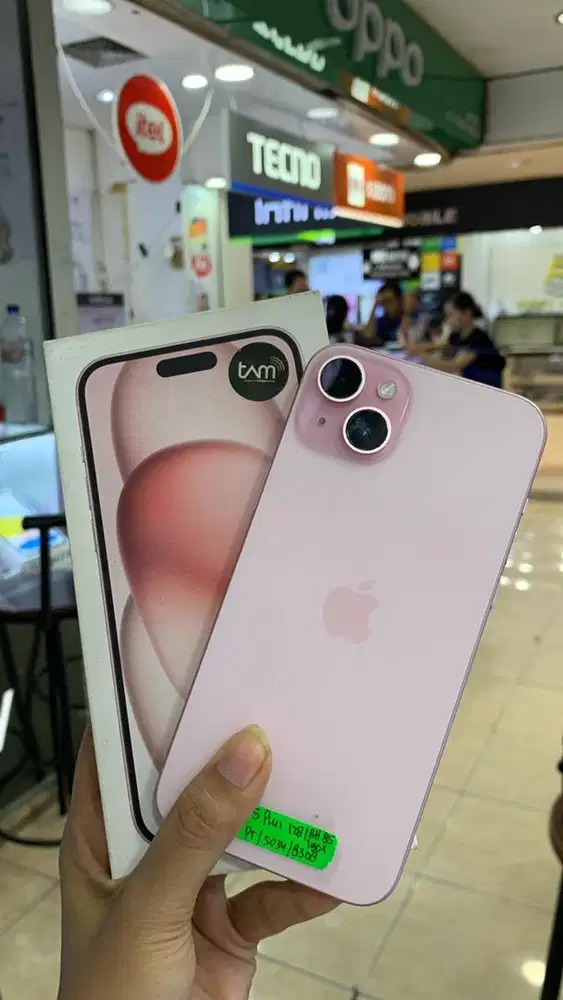 Second iphone 15plus 128gb pink ibox
