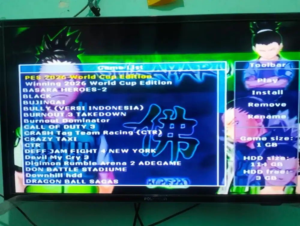 PS2 Fat matrix Hardisk internal 120GB