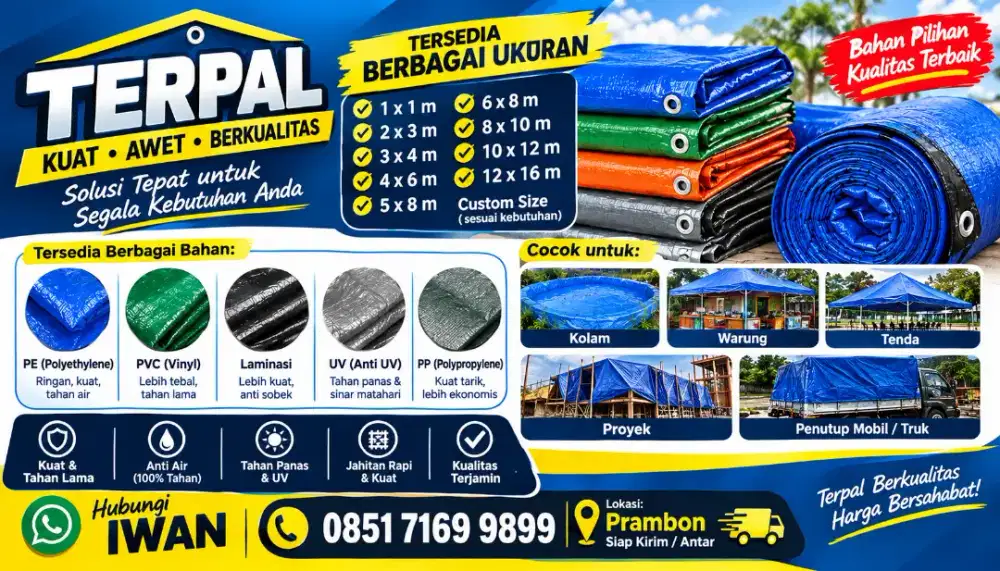 Jual terpal baru