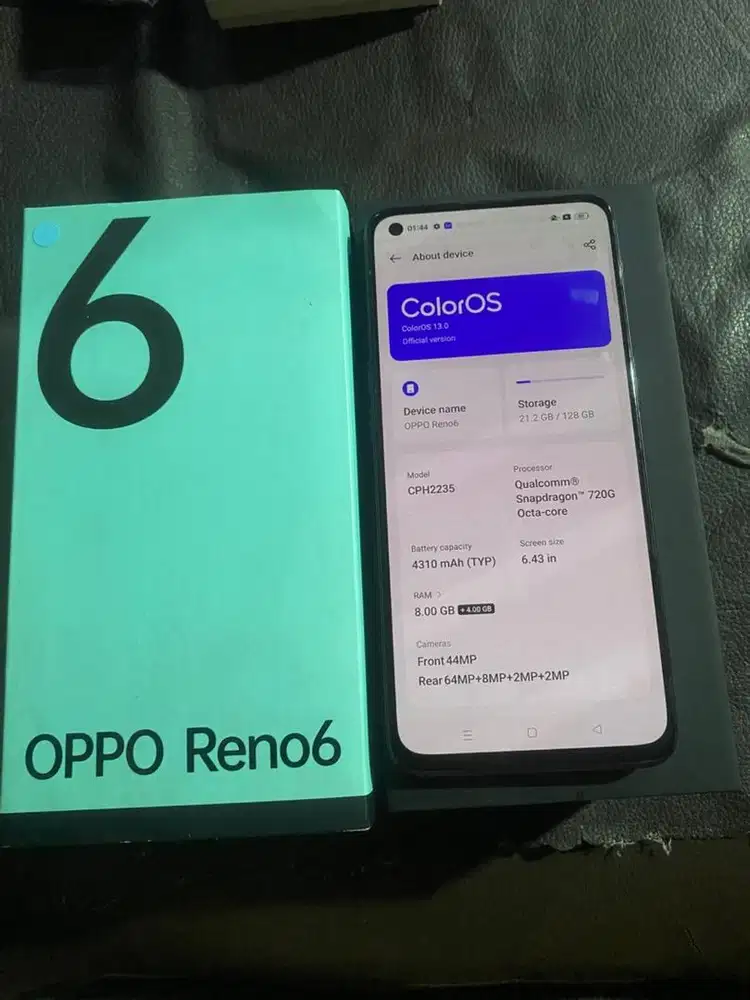 Oppo reno 6 8/128 fulset