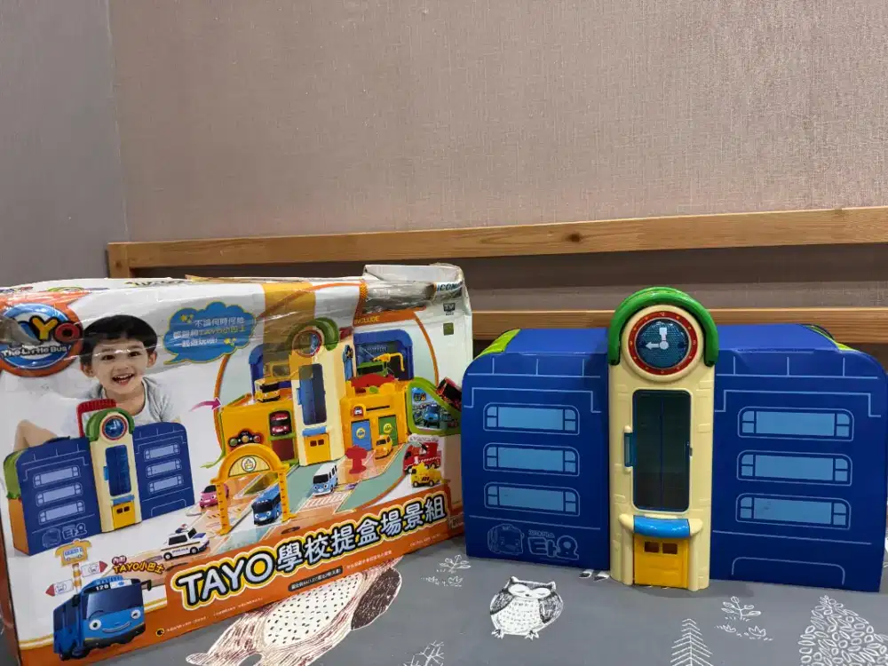 Original Official Mainan TAYO Little Bus School Playset Anak TYT114002