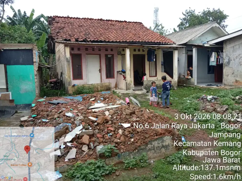 Di jual tanah beserta kontrakan luas 200 meter