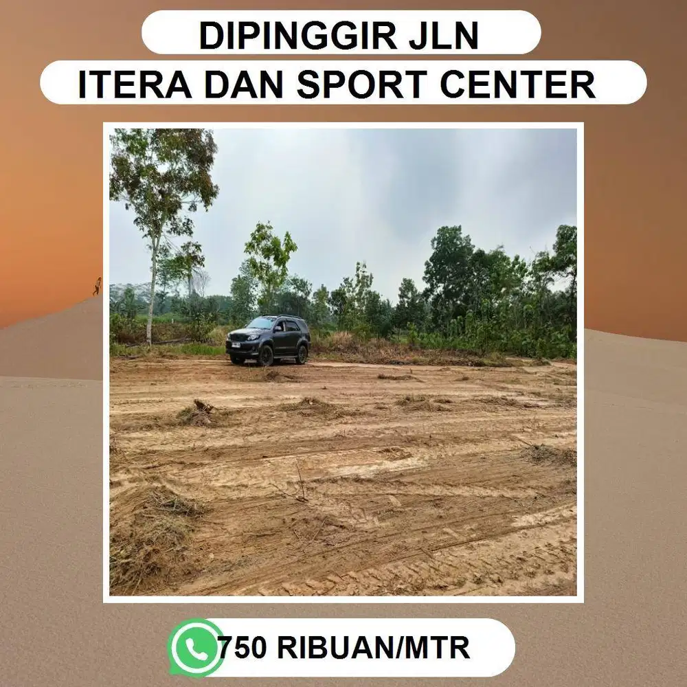 TANAH MURAH DISAMPING MASJID & DIPINGGIR JALUR 2 ITERA