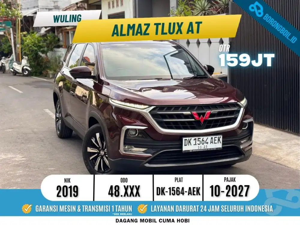 WULING ALMAZ T LUX 5 SEATER 2019