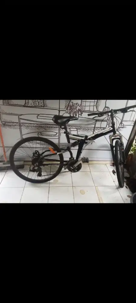 Sepeda lipat 26 fullsus full alloy United. NOS