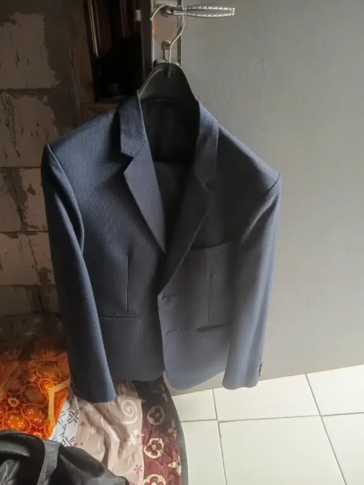 Jual jas bagus biru dongker