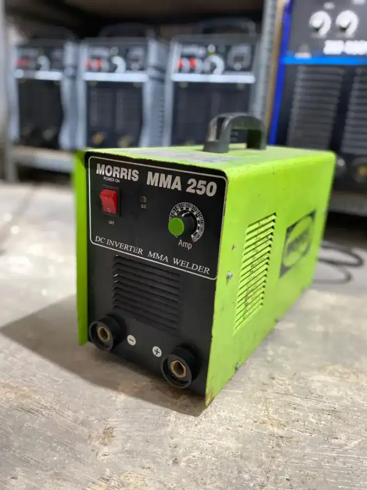 MESIN LAS BEKAS MMA 250 AMPERE MORRIS 1 PHASE INVERTER IGBT DC