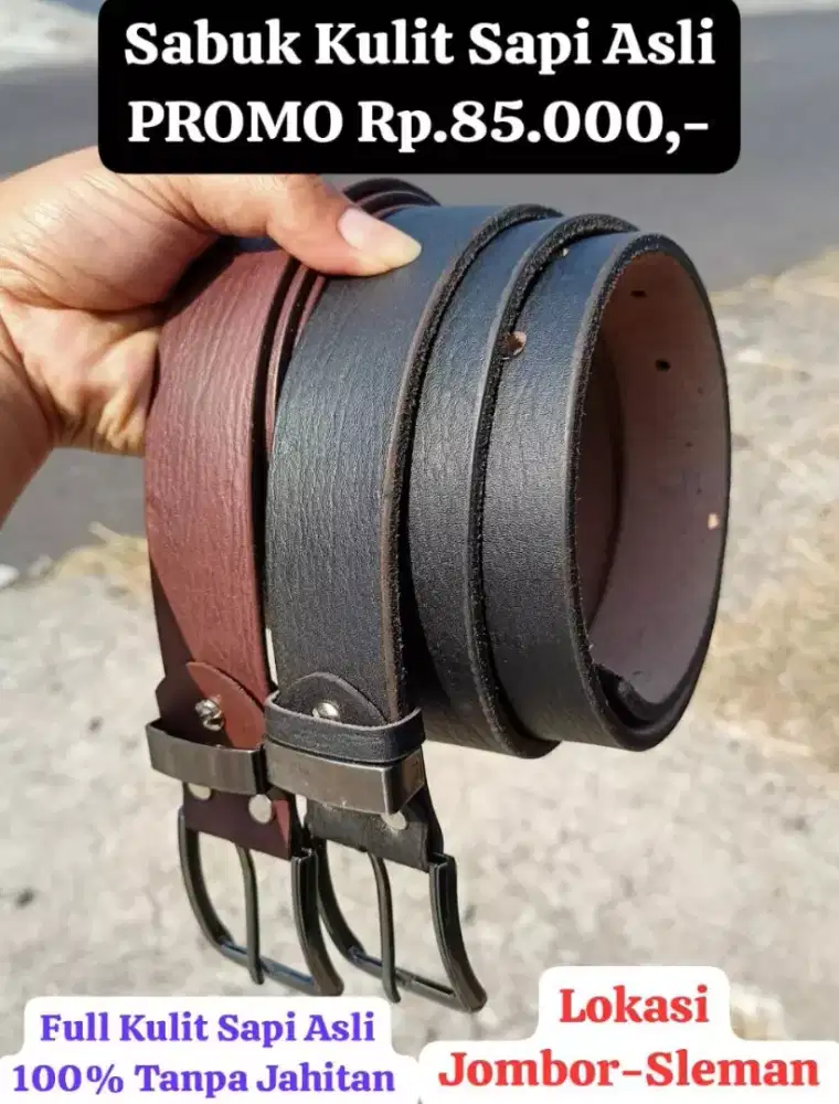 IKAT PINGGANG KULIT SAPI ASLI