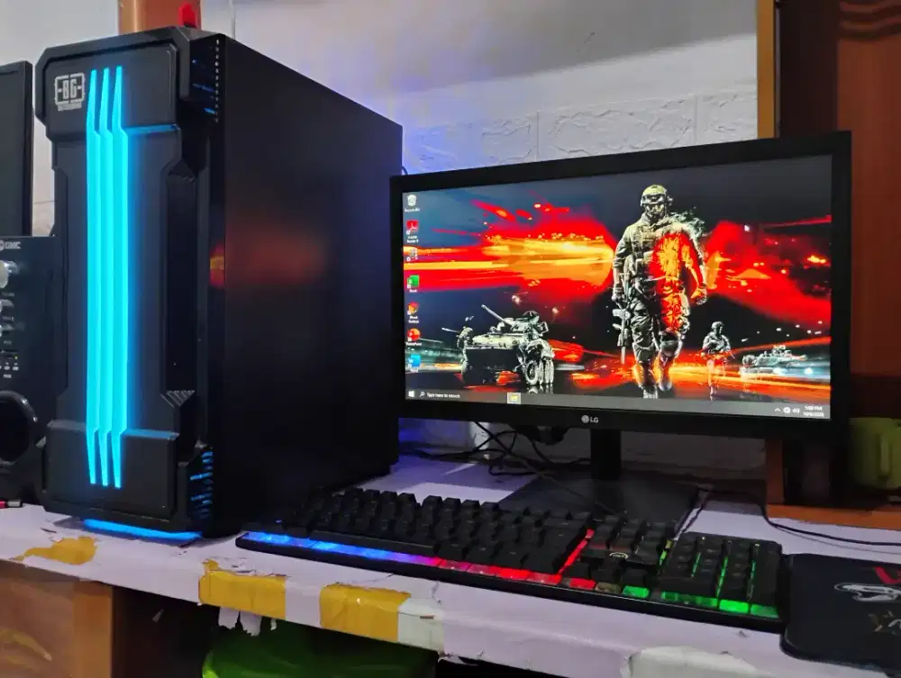 Pc gaming intel core i7 + ram 8gb + vga nvidia 4gb + monitor 20inch