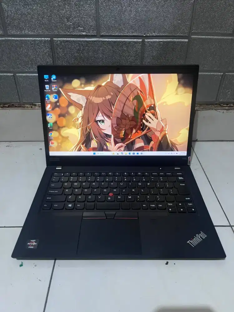 Dijual Lenovo thinkpad T495 Amd ryzen 5 ( ram 8/ nvme 256 gb )