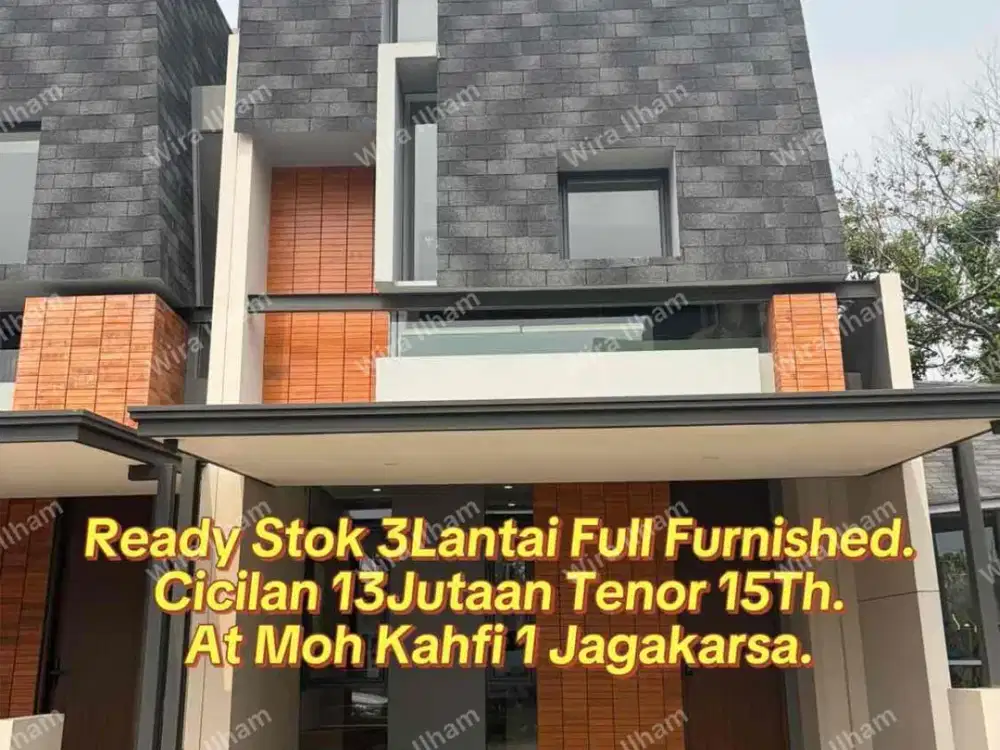3Lantai Full Furnished di Moh Kahfi 1 Fasilitas Terbaik Terlengkap