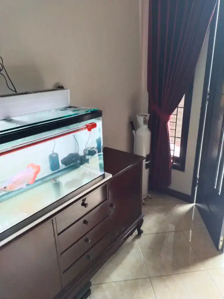 AQUARIUM Original Kaca 100Cm X 60Cm Kondisi 95% Komplit Dijual Murah
