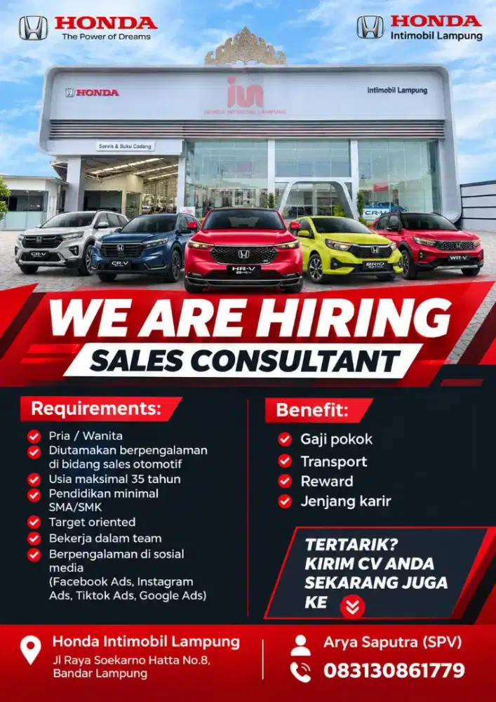 Dibutuhkan Segera : Sales Consultant