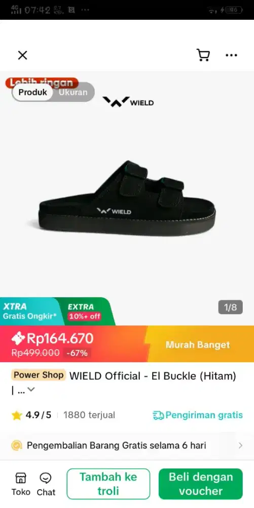 Jual sendal baru