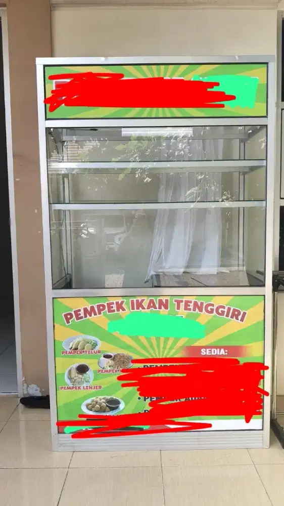 Etalase bekas utk dagang