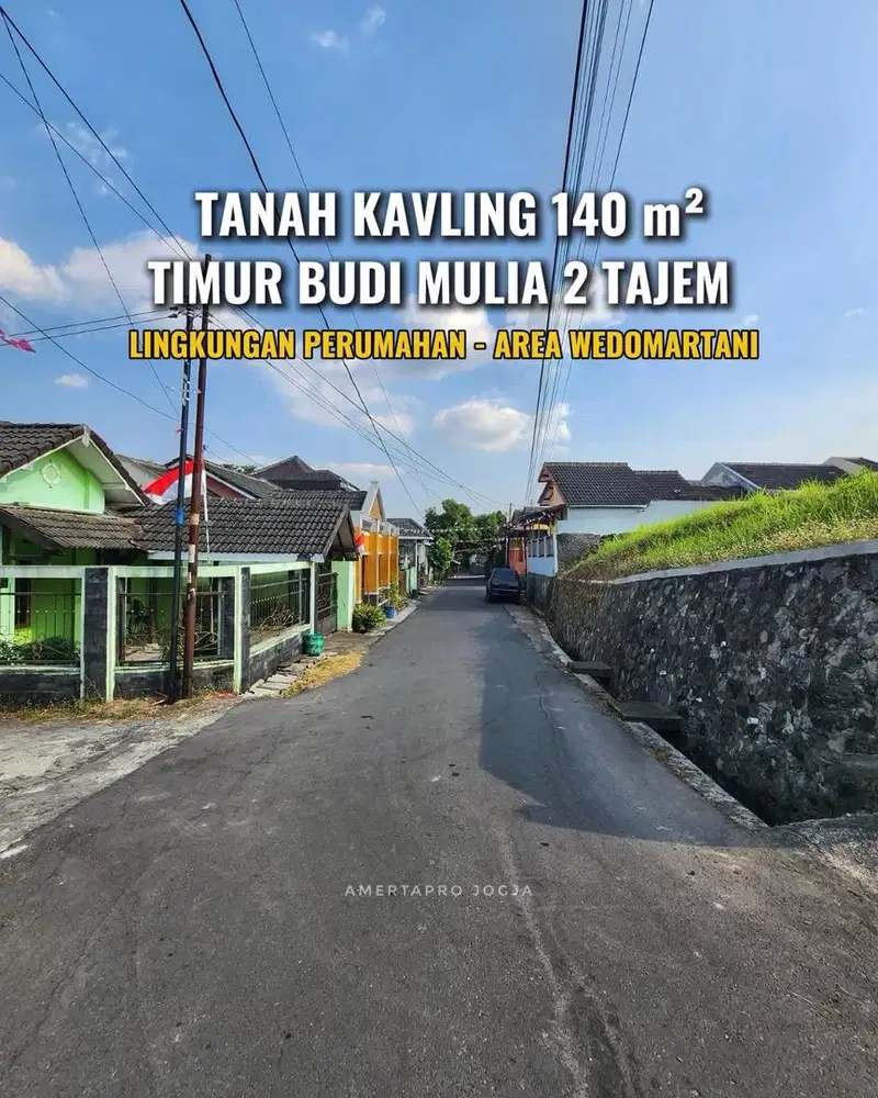 Tanah Kavling 140 m² di Wedomartani dekat Budi Mulia Dua Tajem Maguwo