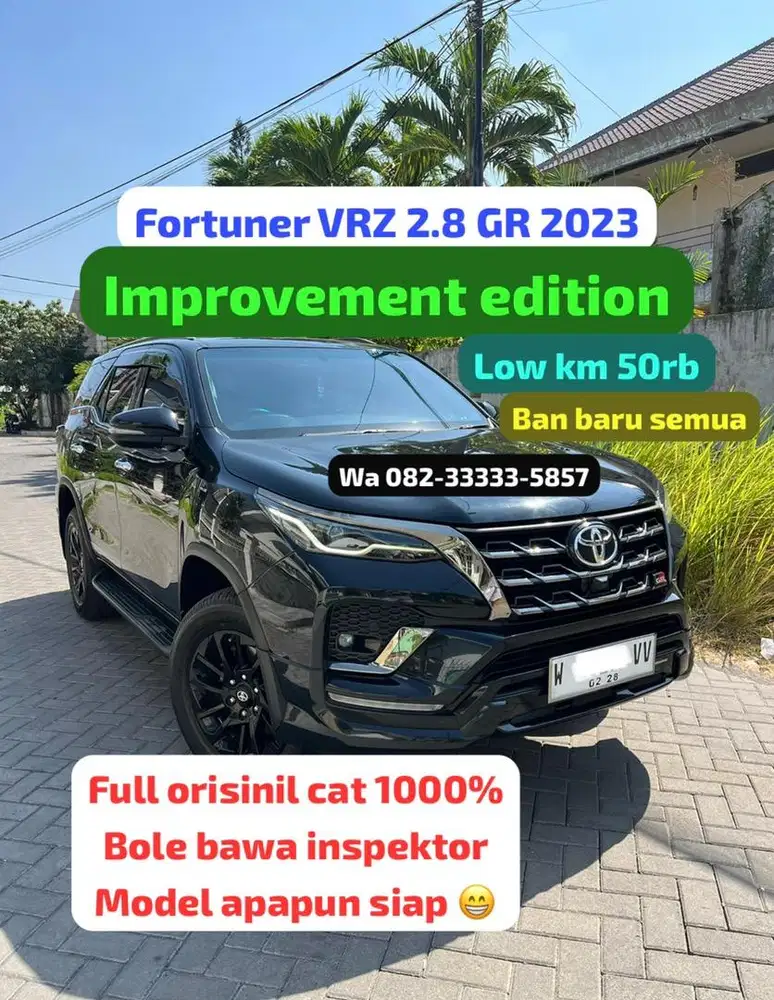 Fortuner VRZ 2.8 GR 2023 (W) tg1 dr baru full orisinil no pajero dakar