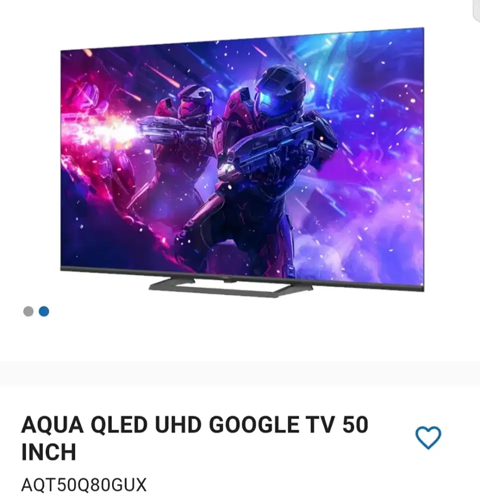 QLED GOOGLE TV AQUA 50 INCH