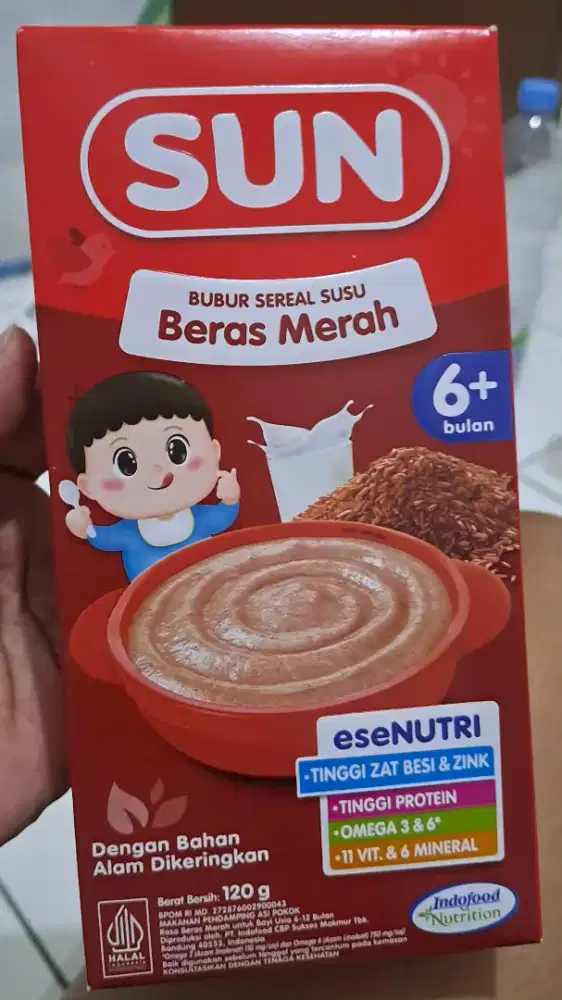 BUBUR SUN BERAS MERAH  6+ bulan