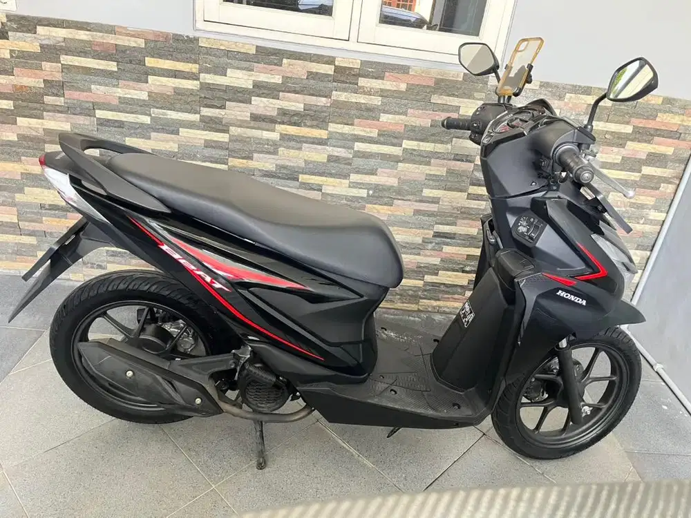 Honda Beat Sporty CBS Hitam 2024 KM 4.600 Tangan ke-1 Mulus Terawat