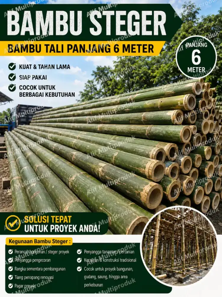 BAMBU STEGER - TIANG SEMENTARA - BEGISTING