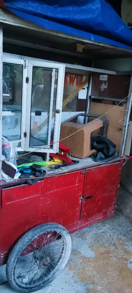 PAKET BORONGAN 2 GEROBAK STAINLESS KUAT JUAL MURAH APA ADANYA