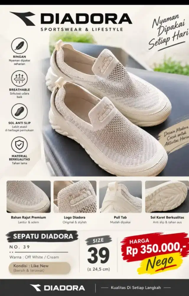 JUAL CEPAT SEPATU BARU 1 KALI PEMAKAIAN