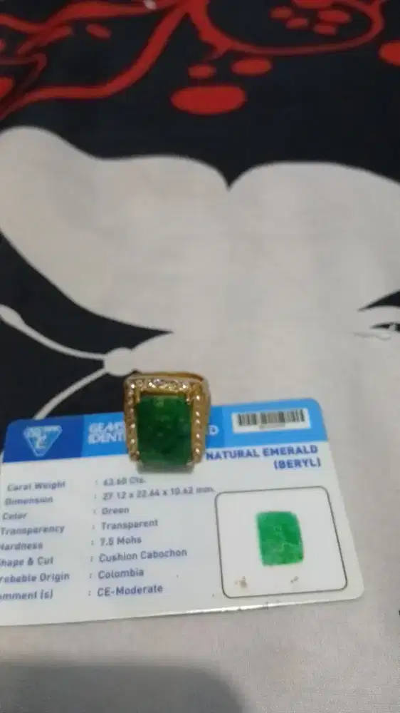 cincin zamrud ikat logam coin